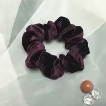 高級感ある金色ベルベットのヘアゴム【ファッション・小さめサイズ】