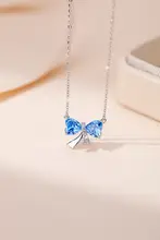 シルバーネックレス レディース 蝶結び ペンダント デコルテ 上品 エレガント アクセサリー