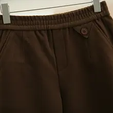 ウエストゴムのスリムフィット通勤用パンツ【カジュアル・長ズボン】