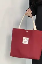 カンバス製ミニトートバッグ【カートゥーン犬デザイン・軽量・シンプル】（セットアップ対応）