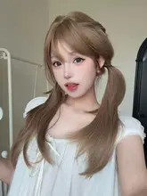 長髪ウィッグ【ロリータ風・栗色・甘美で気品あるストレート】