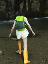 アウトドア   フラップトップバックパック【軽量・ハイキング・収納ポケット付き】