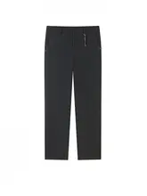 黒のビジネススーツパンツ【シンプルでスタイリッシュなデザイン・秋用・スリムフィット】