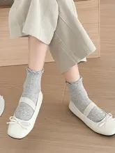 春夏用の薄手レース付きフットカバー【通気性・綿100%・吸汗・デイリーユース】