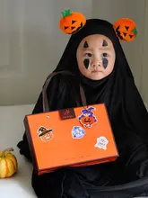 ハロウィン用 カボチャとゴーストデザインの吊り札【お菓子用・装飾カード】