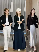 極上の柔らかさの三醋酸生地ジャケット【ノーカラー・ウエストシェイプ・シンプルデザイン】