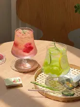 インス風 ガラス製ハイボールカップ【フルーツティー・冷たい飲み物・ブランデー用】