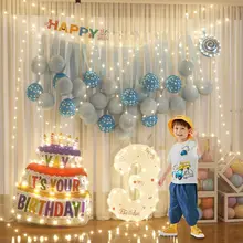 女の子向けの誕生日飾り用数字バルーン【二歳・三歳・五歳対応】（セットアップ対応）