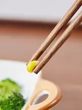 高級チーク材 無塗装箸【家庭用・中国風・美しいデザイン】