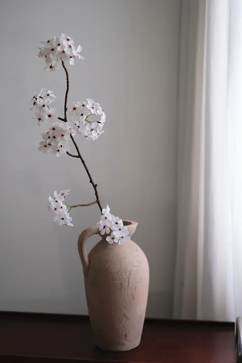花束 人工花 飾り 花瓶 桃の花 梅の花 ラグジュアリー シルク 高級