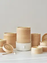 olayks 竹製電気蒸し器【家庭用・手作りの蒸籠・小籠包用】