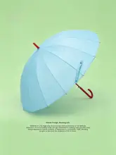 高いデザイン性の曲がったフック傘【大サイズ・学生用・晴雨兼用】