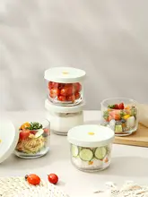 食品用ガラス保存容器【真空密閉・仕切り付き・お弁当用・フルーツボックス】