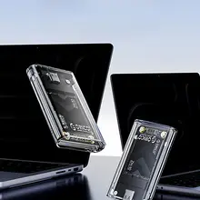 Orico mSATA SSDケース クリア 高速転送 Type-C変換 ノートPC用 外付け