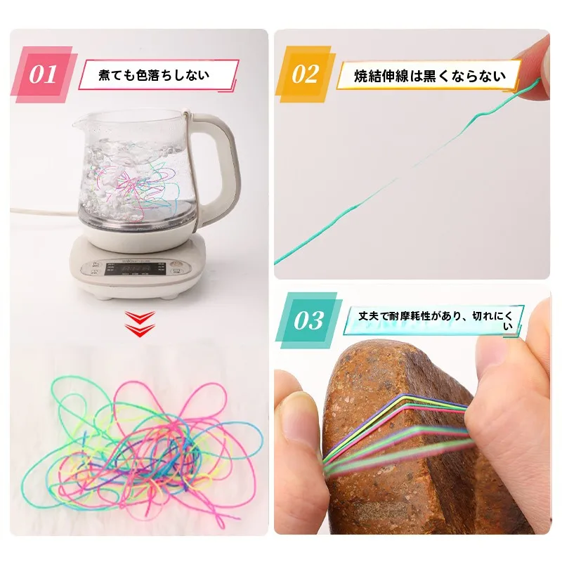 手作り編みひもネックレスとブレスレットセット：天然素材で柔らかさを実現