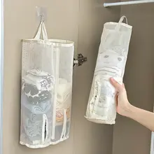 便利な収納！靴下用ハンギングバッグ【壁掛けネットポケット・衣類収納対応】