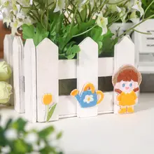可愛い女の子の刺繍シール【スマホ・手帳・iPad用・DIY自粘布】