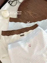 ドット柄平角パンツ【レディース・綿素材・ノーカット・抗菌設計・夏用】（セットアップ対応）