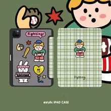 iPad ケース 三つ折り シリコン ミントグリーン かわいい iPad Air Pro 対応