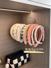 穴あけ不要 吸盤壁掛けヘアアクセサリーディスプレイラック【家庭用・子供用・収納】