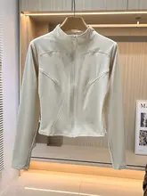 秋冬用 レディース フリース保温 タイトフィット ランニングジャケット【ジッパー付き・長袖・ヨガ対応】