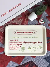 クリスマス装飾トレー【クリームカラー・収納用・韓国風デザイン】