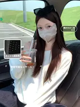 高品質な透明バイオヒアルロン酸UVカットマスク【夏用・通気性・立体デザイン・美顔効果】