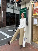 犬のアルファベットプリント 長袖 Tシャツ 女性 秋 新作 ゆったり スリム 100%コットン