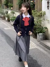 シンプルなデザインのJKスタイルプリーツスカート【女性用・グレー・夏用・薄手】（セットアップ対応）