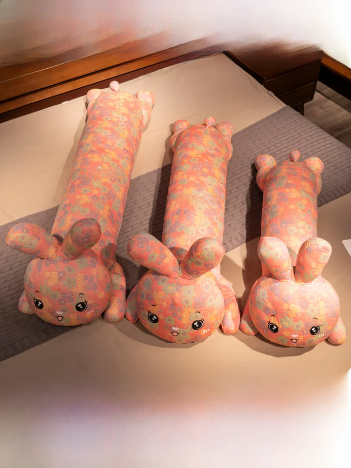 うさぎデザインのロング抱き枕【極上の柔らかさ・側睡・妊婦対応】