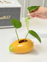 小さな花瓶 生け花 リビング 陶製 水耕 植物 オフィス 高級感 テーブル デコレーション