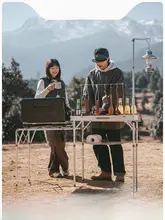 Naturehike MDF製 折りたたみ式アウトドア料理テーブル【キャンプ・ピクニック用・収納便利】