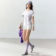 涼感ヨガウェア【レディース・短袖・フィットネストップ・アウトドア用】
