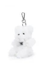 かわいいクリームクマのキーホルダーぬいぐるみ【バッグ用・誕生日プレゼントに最適】