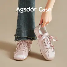バレエトレーニングシューズ【女性用・夏用・ピンク・カジュアル・フラットデザイン】