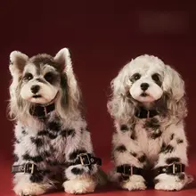 秋冬用 ペット用ファーコート【柴犬・トイプードル・ミニチュアシュナウザー・ヨークシャテリア対応】