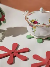 クリスマスツリー耐熱テーブルマット【家庭用・コースター】