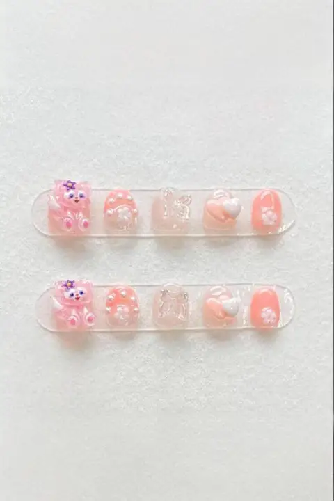 子供用ネイルシール【手作り・可愛い・爪噛み防止・貼り付けタイプ】