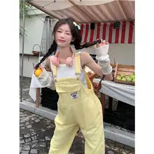 デニムサロペット【春用・フィット・ワイドレッグ・女性用】（セットアップ対応）