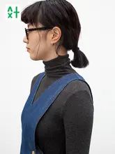 殳十デザイン 高いハイネックニットプルオーバー【長袖・春秋冬用・フィットデザイン】