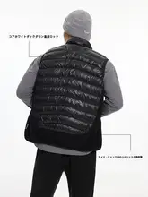 軽量防風ダウンベスト【男性用・ランニング・保温効果・多機能】