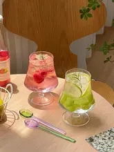 インス風 ガラス製ハイボールカップ【フルーツティー・冷たい飲み物・ブランデー用】