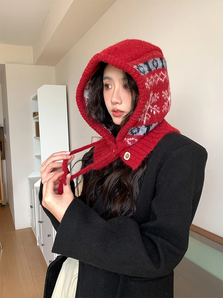 女性用羊毛尼特耳当て付きバラクラバ帽：秋冬保温性能与日常穿搭的实测解析