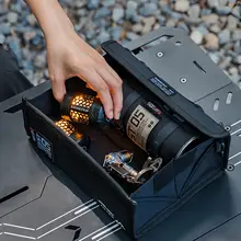アウトドア用収納バッグ【キャンプ・工具・携帯式ピクニック食器・ハードシェル・小型】