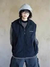 ユニセックス レトロ機能性ワークベスト【春秋用・ジッパーポケット・アウター】