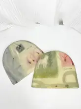 韓国風 タイダイ柄ニット帽【秋冬用・保温・ストリートスタイル・伸縮性あり】（セットアップ対応）