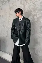MARTHENAUT レトロデザインのテクスチャーが特徴的なダブルブレスト中長丈ジャケット【パッド入り・タイトフィット】