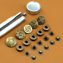アンティークスタイルのスナップボタン金具【DIY用・バッグや服飾に最適】