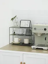 グリーン中世コーヒーコーナー カップ 棚