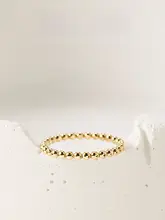 1.9mm真円ビーズリング【14Kコーティング・指輪・女性用・フレンド用・細身】